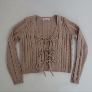 Ivy City Co. Sabrina Sweater Cardigan Bow